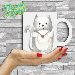 Кот, Акварель, любовь